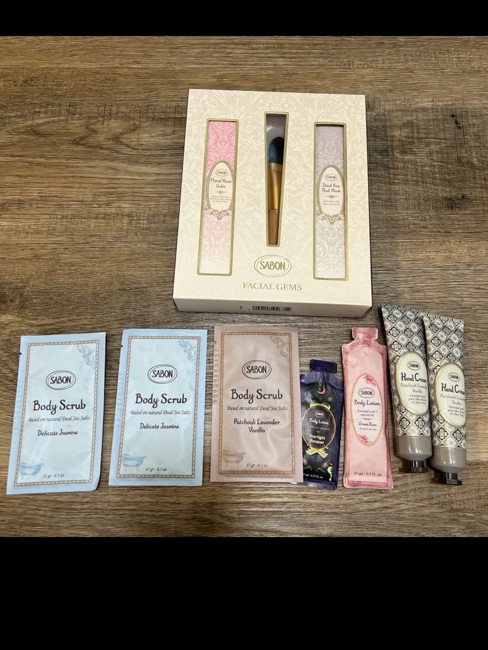 NWT Sabon Facial Gems Set + Body Scrubs, Lotions & Hand Cream Bundle (New)